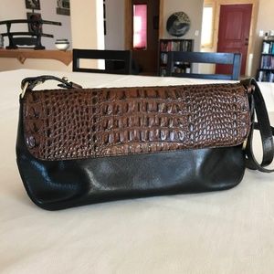 Braham Two-toned Pecan and Black Purse